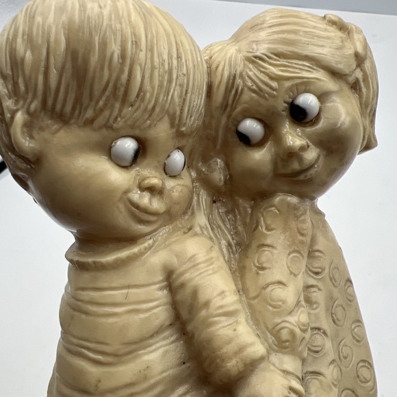 Vintage 1970 R W Berries Statue We Need Each Other Love Couple USA Cute Figurine - Picture 8 of 8